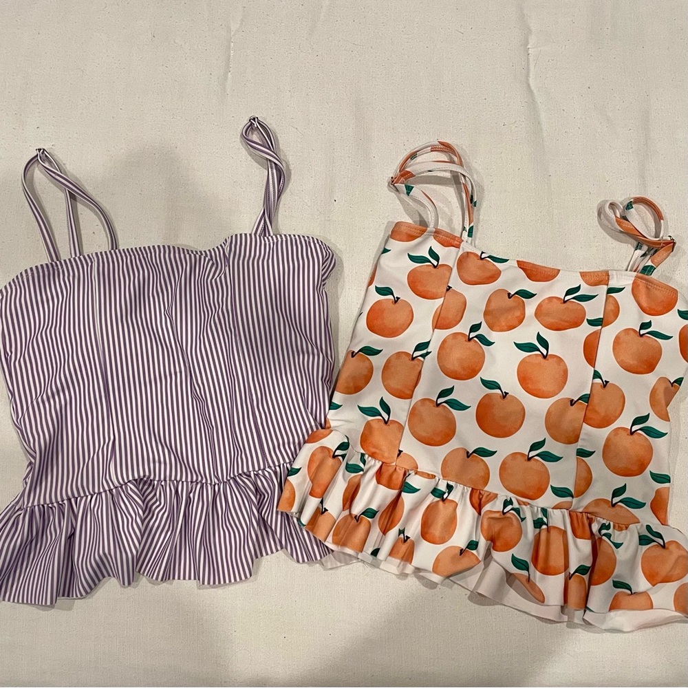 Two Pink Desert Swim Tanks Size Medium